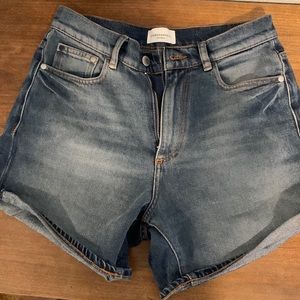 Armedangels detox denim jean shorts sz 27